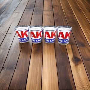 Red and Blue Alaska Shot Glasses Set